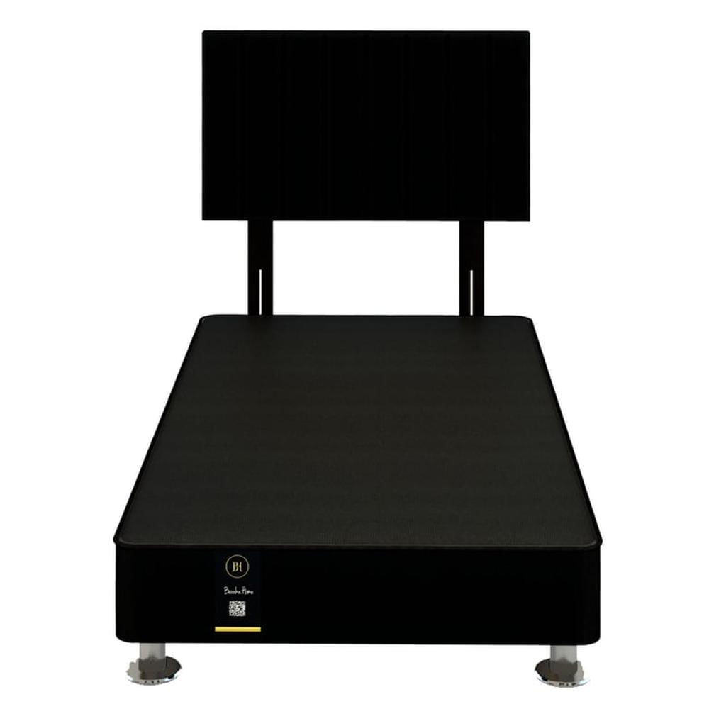 Dormitorio Linz + Cabecera Neuss Pata Desmontable 1.5 Plz - Negro