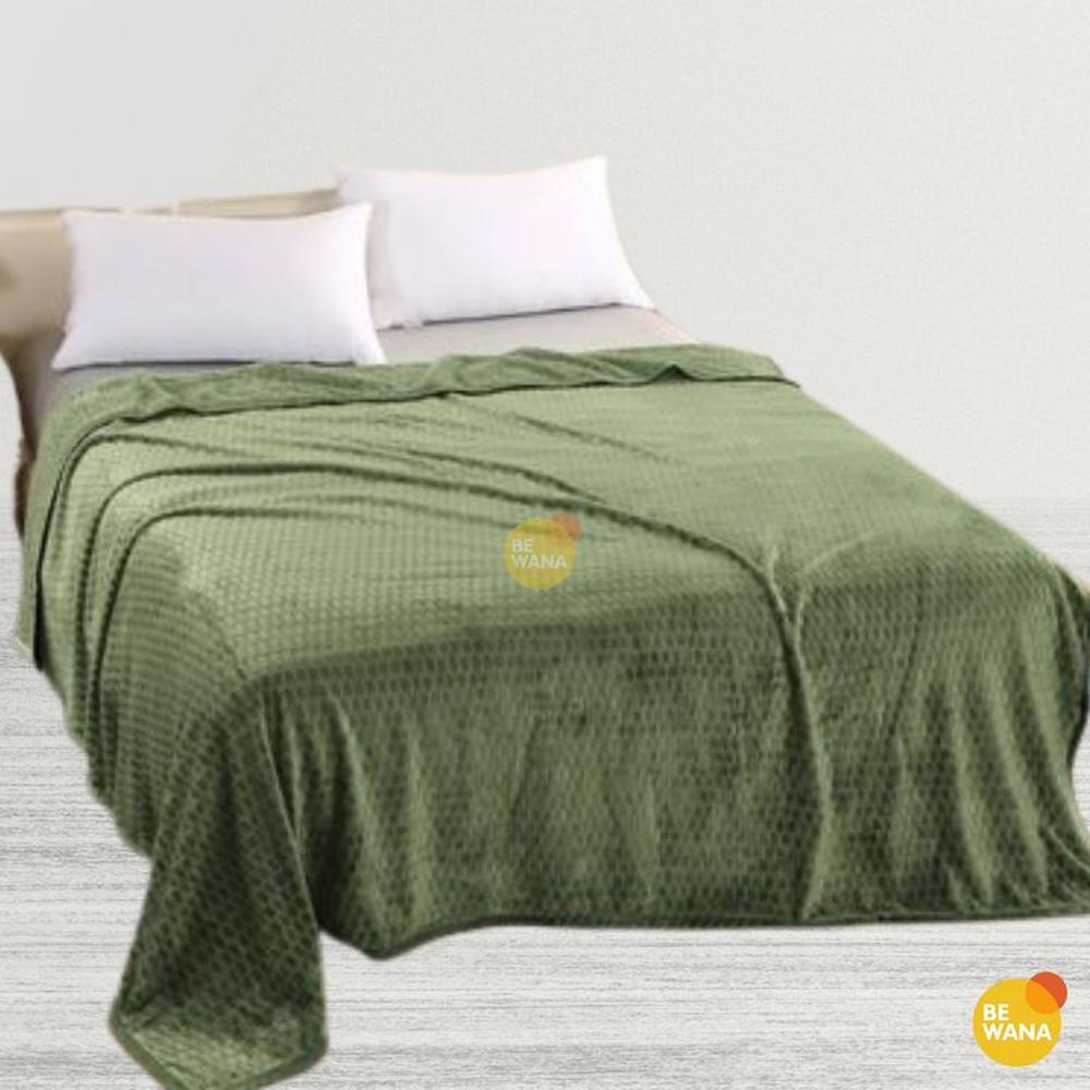 Manta Antialérgica Alto Relieve cuadros QUEEN Green