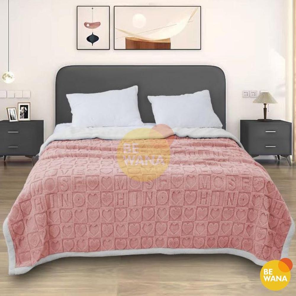 Manta Antialérgica SHERPA HEART 3D 2PLAZAS