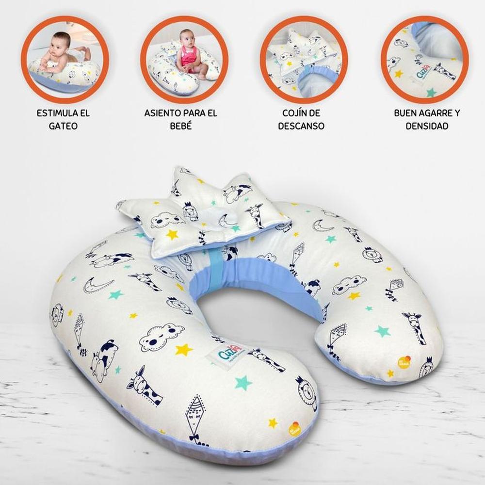 Almohada de Lactancia 5 en 1 »PICARON» Ligth Blue