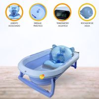 Bañera Plegable con Termómetro «AQUATIC» Blue