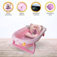 Bañera Plegable con Termómetro «AQUATIC» Pink