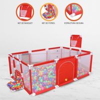 Corral de Juegos Desarmable 5 en 1 «PLAYPEN» Red