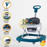 Andador Empujador para Bebé «MONKEY» Blue