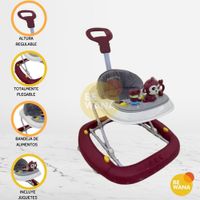 Andador Empujador para Bebé «MONKEY» Red
