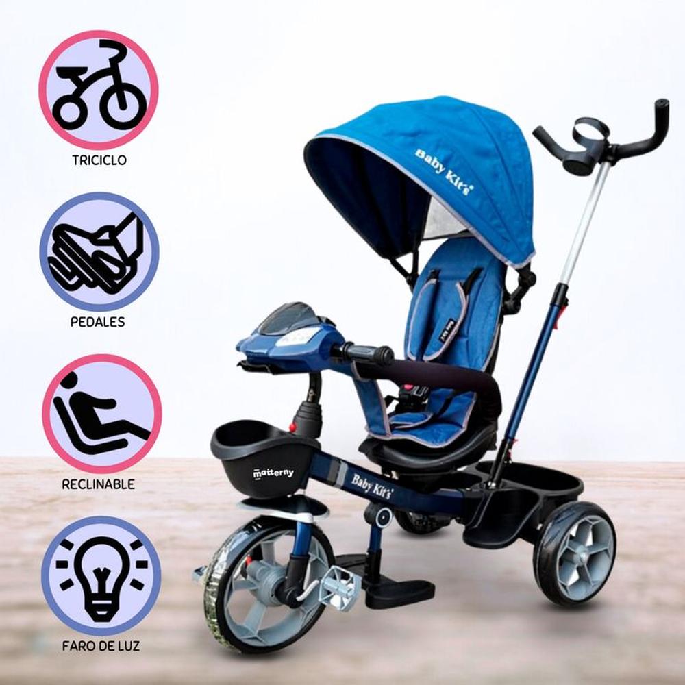 Triciclo Guiador para Niño »CHAMPION» Blue