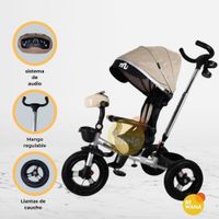 Triciclo Guiador BELEONY Beige