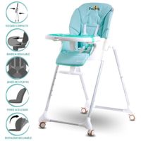 Silla de Comer para Bebé Graduable »HARRIET» Ligth Green