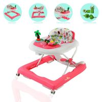 Andador Para Bebé Musical Graduable »PALMERA» Pink