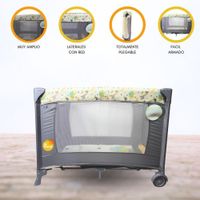 Cuna Corral Plegable «TREILLIS» Gray
