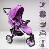 Coche 3 Ruedas para Bebé BRUCELA DELUXE PURPLE