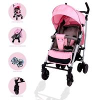 Coche Bastón Deportivo para Bebé «NITRO» Pink