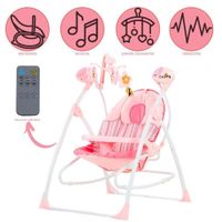 Silla Mecedora Columpio Para Bebés ¨MARIBEL¨ Pink