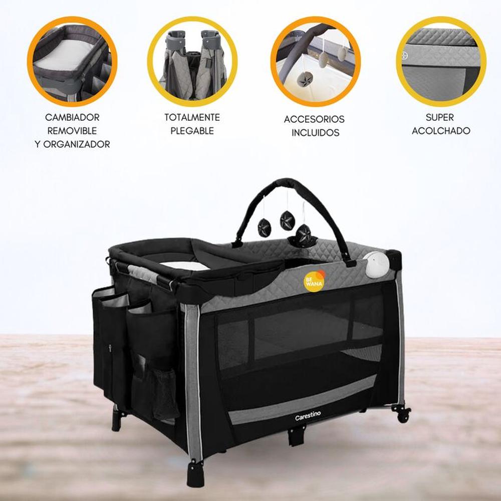 Cuna Corral Plegable «GENOVA» Black