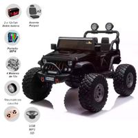 Carro a Batería para Niños 4 x 4 «WRANGLER» Black