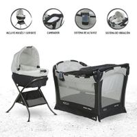 Cuna Corral Pack and Play para Bebé «2 NIGTH MCKINLEY» White