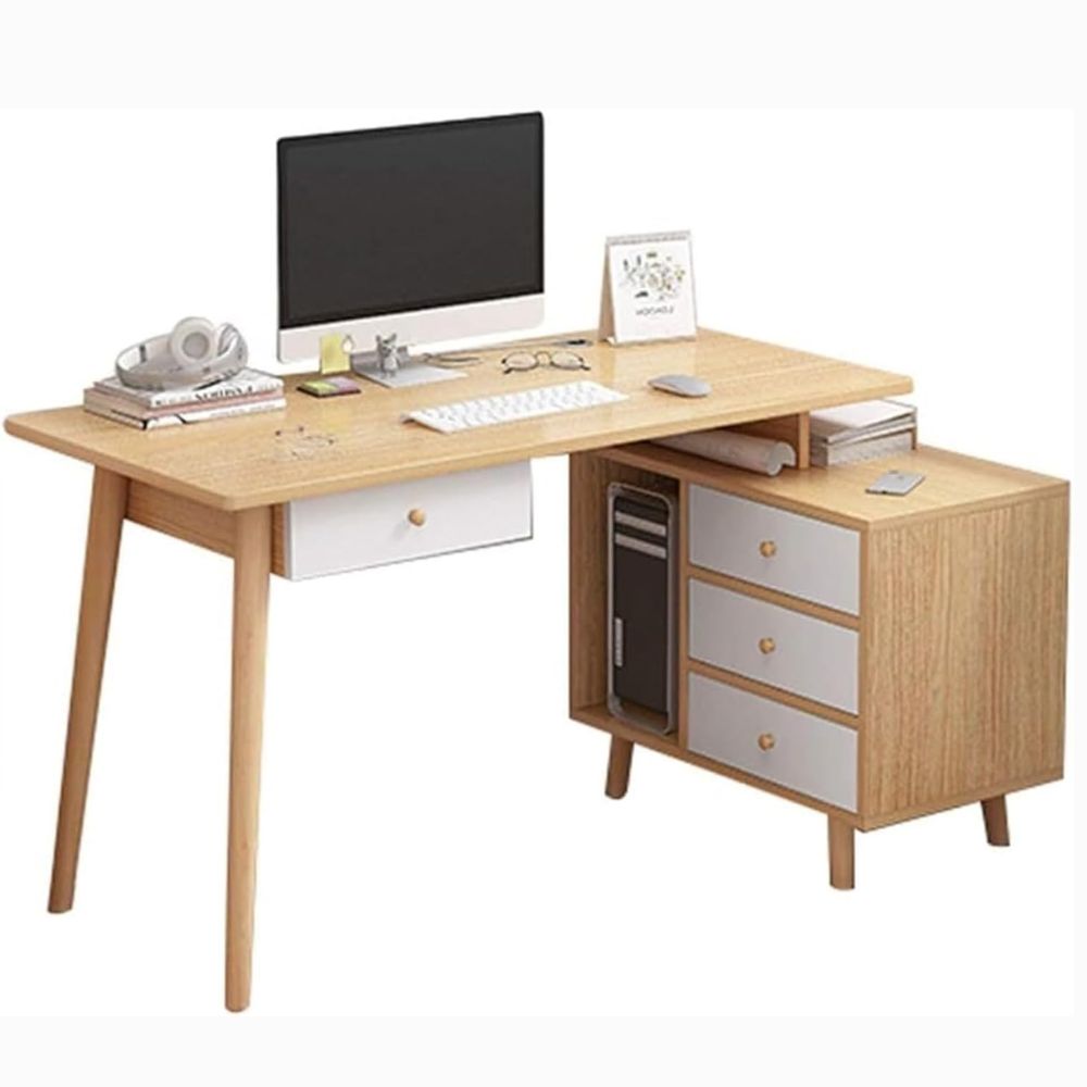 Escritorio Vintage en L Martha Blanco y Duna Muebles Bonno