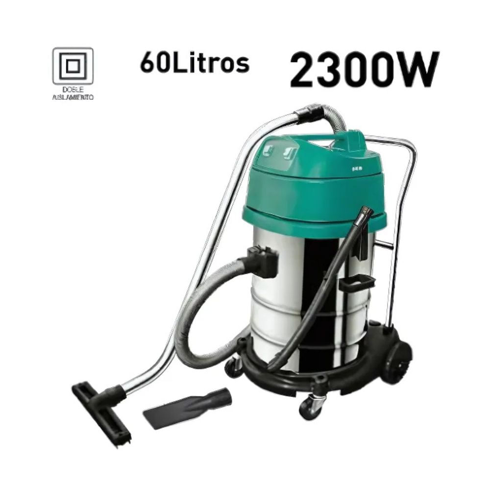 Aspiradora Industrial Humedo Seco 1200W 60L 
Hepa Filter