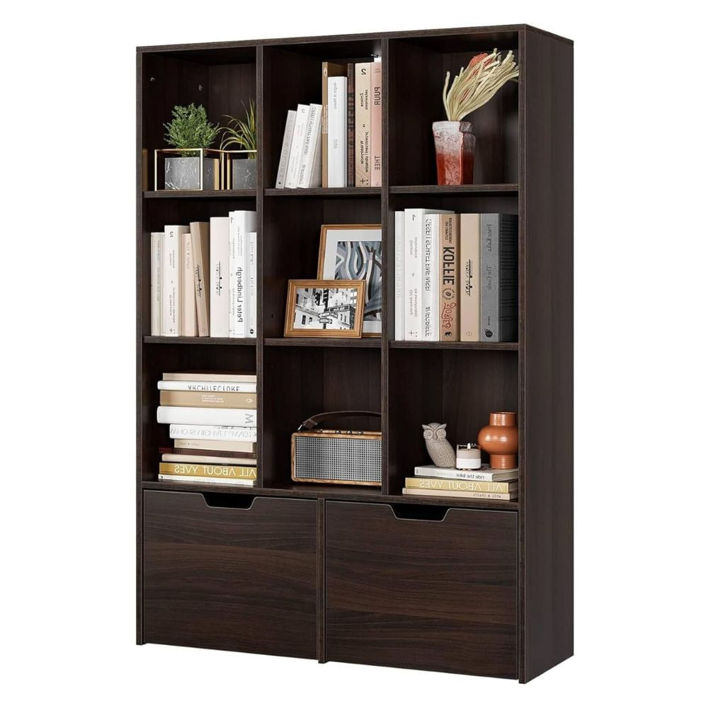 Librero Estante Santino Wengue Muebles Bonno