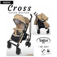 Coche Bastón para Bebe Cross Beige