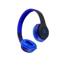 AUDIFONO IBLUE SCREAM S019 BLUETOOTHFMMICRO SD NEGRO AZUL  P N S019 BB
