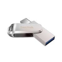 MEMORIA USB SANDISK 512GB 3.2 GEN 1 CONECTOR USB-C/ USB-A 400MB/S COLOR PLATA P/N: SDDDC4-512G-G46