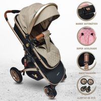 Coche Deportivo Moisés para Bebé «MONACO» Beige