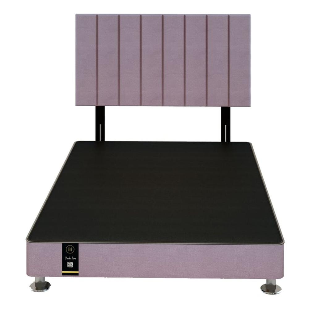 Dormitorio Linz 1.53 X 2.03 + Cabecera Neuss Pata Desmontable Queen - Lila