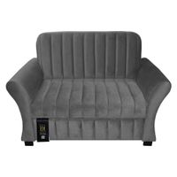 Sofá Cama Vancouver 1.5 Plz - Gris Claro