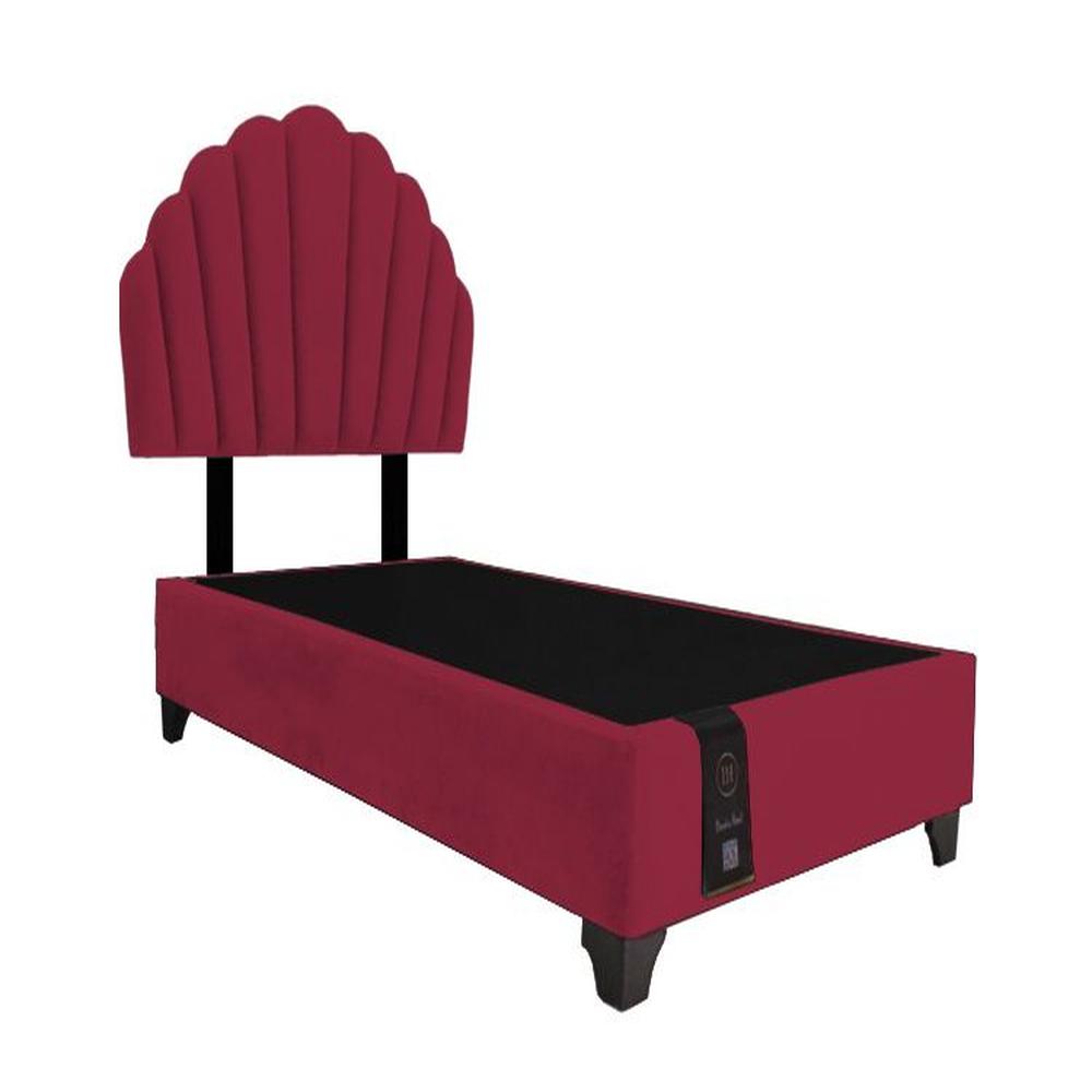 Dormitorio Afrodita + Cabecera patas ajustables 2 plz - Rojo