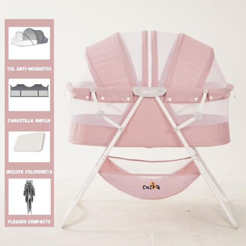 Cuna Portátil Plegable para Bebés «DOLLY» Pink