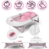 Bañera Plegable con Almohada para Bebé «PARTY» Pink