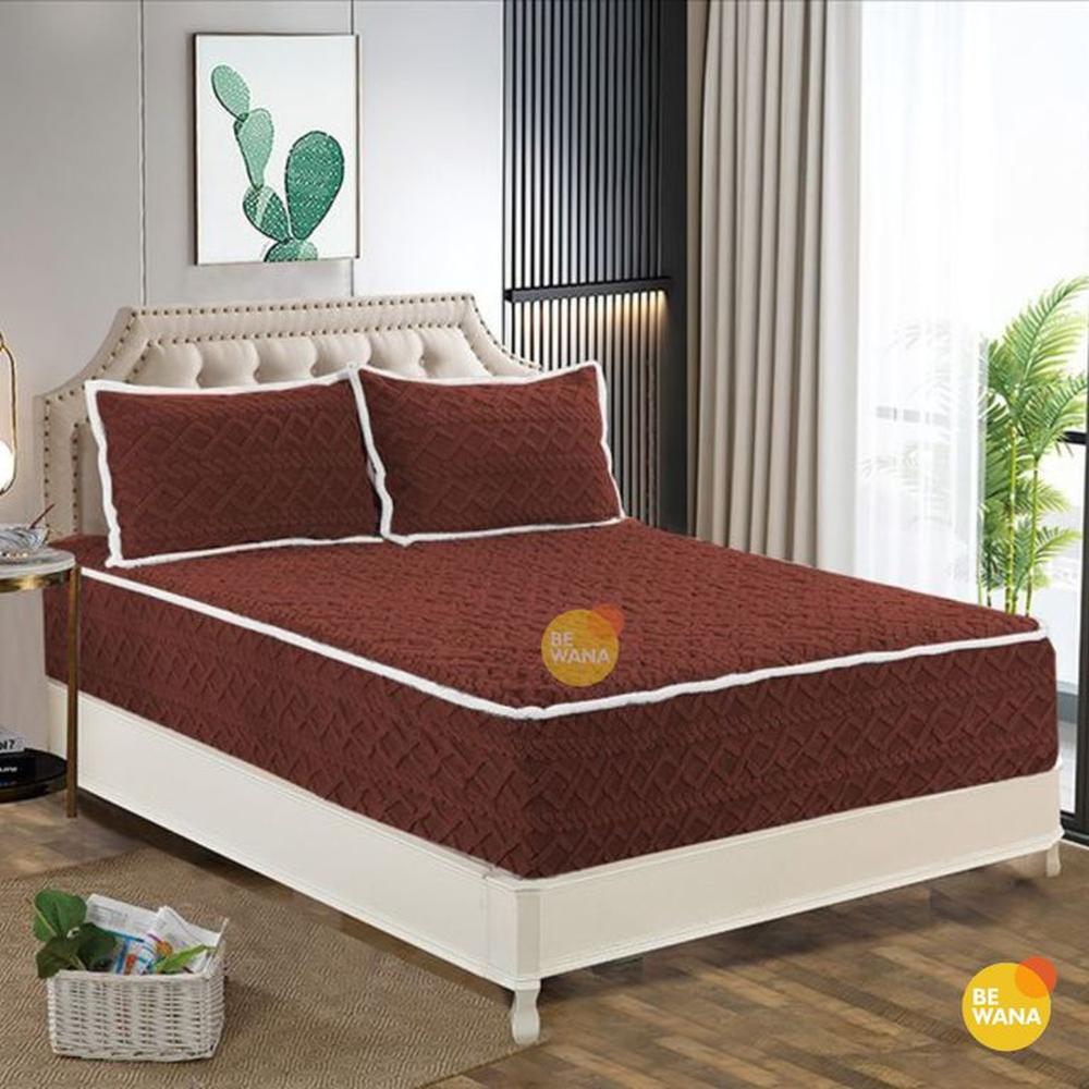 Protector De Colchón Impermeable Suave + 2 Fundas De Almohada KING