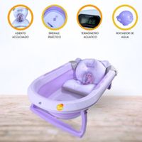 Bañera Plegable con Termómetro «AQUATIC» Purple