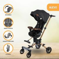 Coche de Paseo Giratorio para Bebés «URBAN WALK» Black