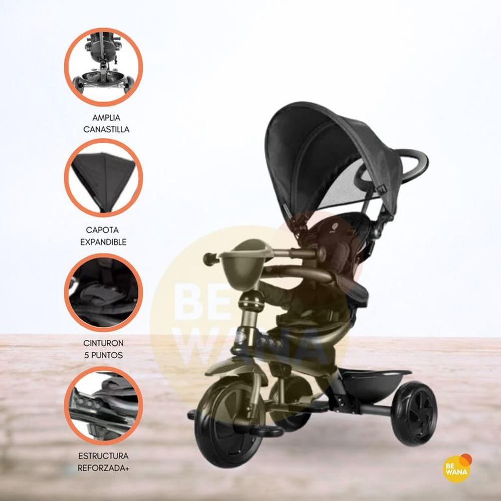 Triciclo Guiador 4 en 1 para Niños «COSY» Black