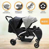 Coche Mellicero para Niños «KRIPTO DUAL» BlackGray