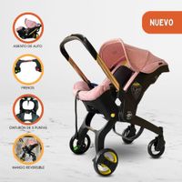 Coche Portabebés 2 en 1 para Bebés «DONNA GOLD» Pink