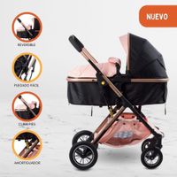 Coche Moises de Lujo «ULTRA INFINITIVE» Pink