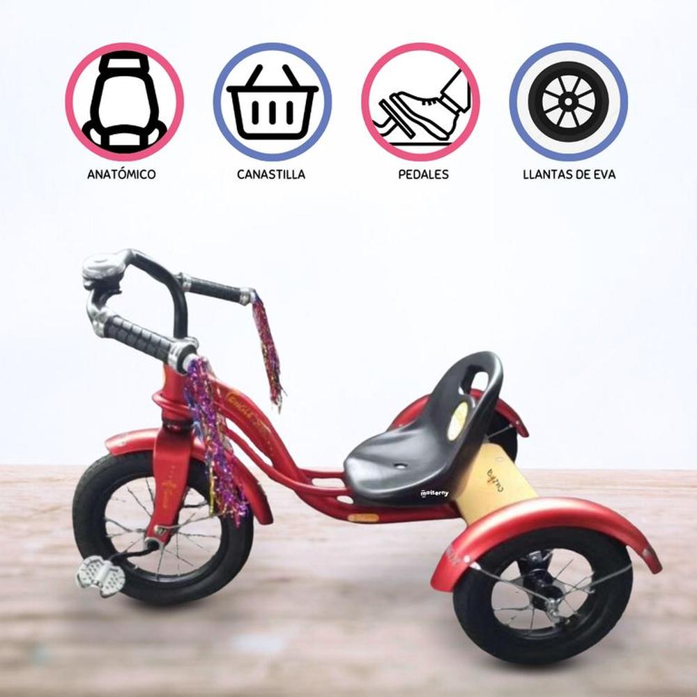 Triciclo Chavo DOUX BEBE CURVA RED