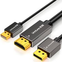 Cable HDMI a DisplayPort Unnlink 1710 4K60Hz 2K144Hz Para PS5, Xbox
