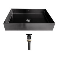 Bowl de Acero para baño XM  LA30401-5538 Acero Inoxidable 304 Negro
