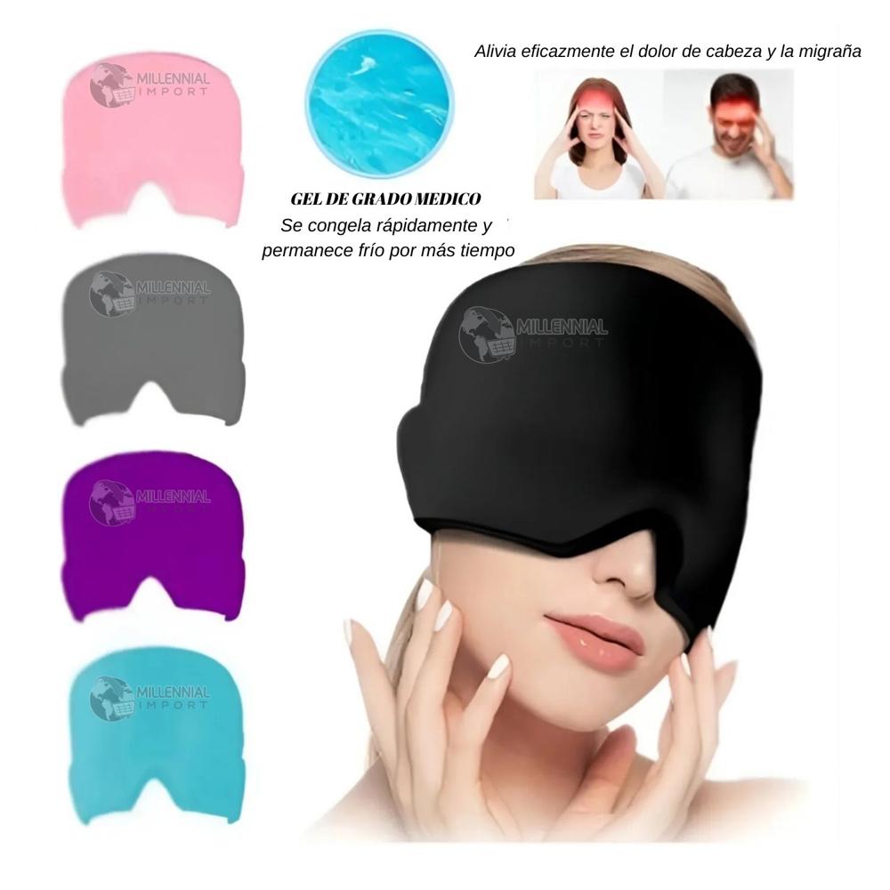 Gorro Gel Antimigraña Frío y Calor Para Dormir - Color Aleatorio
