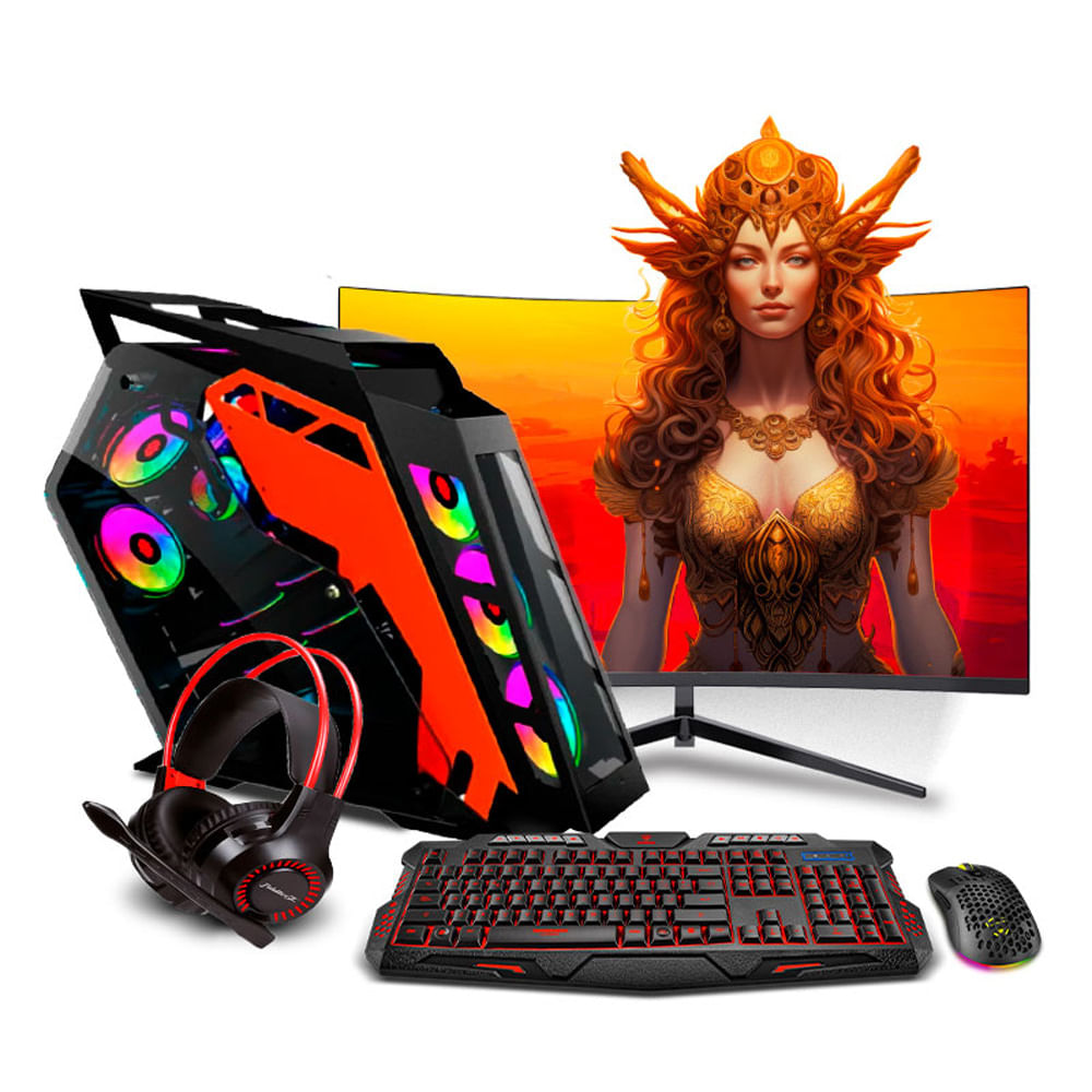 PC GAMER K-PLUS ORANGE CORE I9 12900KF 32GB 1TB 24"" RTX3060 12GB MI PC LISTA MIPCLISTA