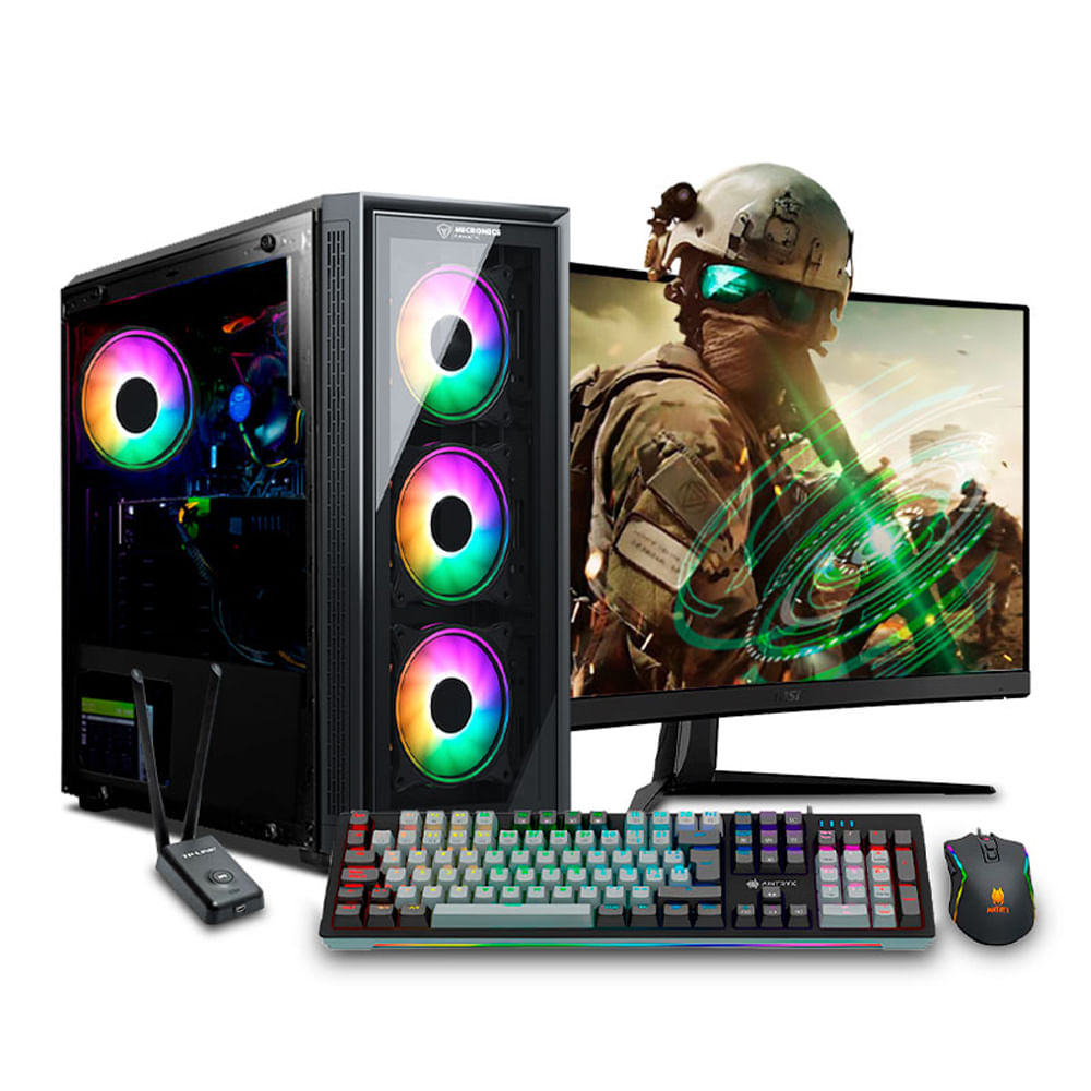 PC GAMER VIEW 51 PLUS GREEN CORE ULTRA 7 265KF 32GB DDR5 1TB 27"" RTX3060 12GB MI PC LISTA MIPCLISTA