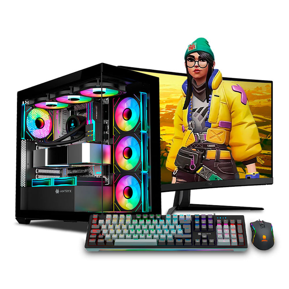 PC GAMER FALKOR TANK RGB YELLOW RYZEN 9 9950X3D 32GB 1TB 27"" RTX5070 12GB MI PC LISTA MIPCLISTA