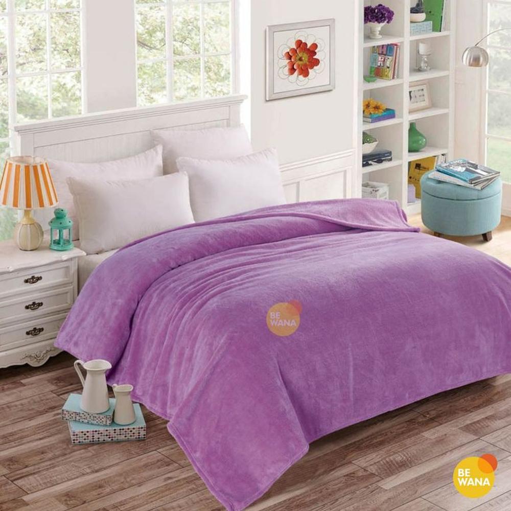 Manta Antialérgica Peluche CASATEX 2 PLAZAS Morado