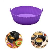 Pack 2 Bandejas de silicona para freidora de aire sin aceite - Lila