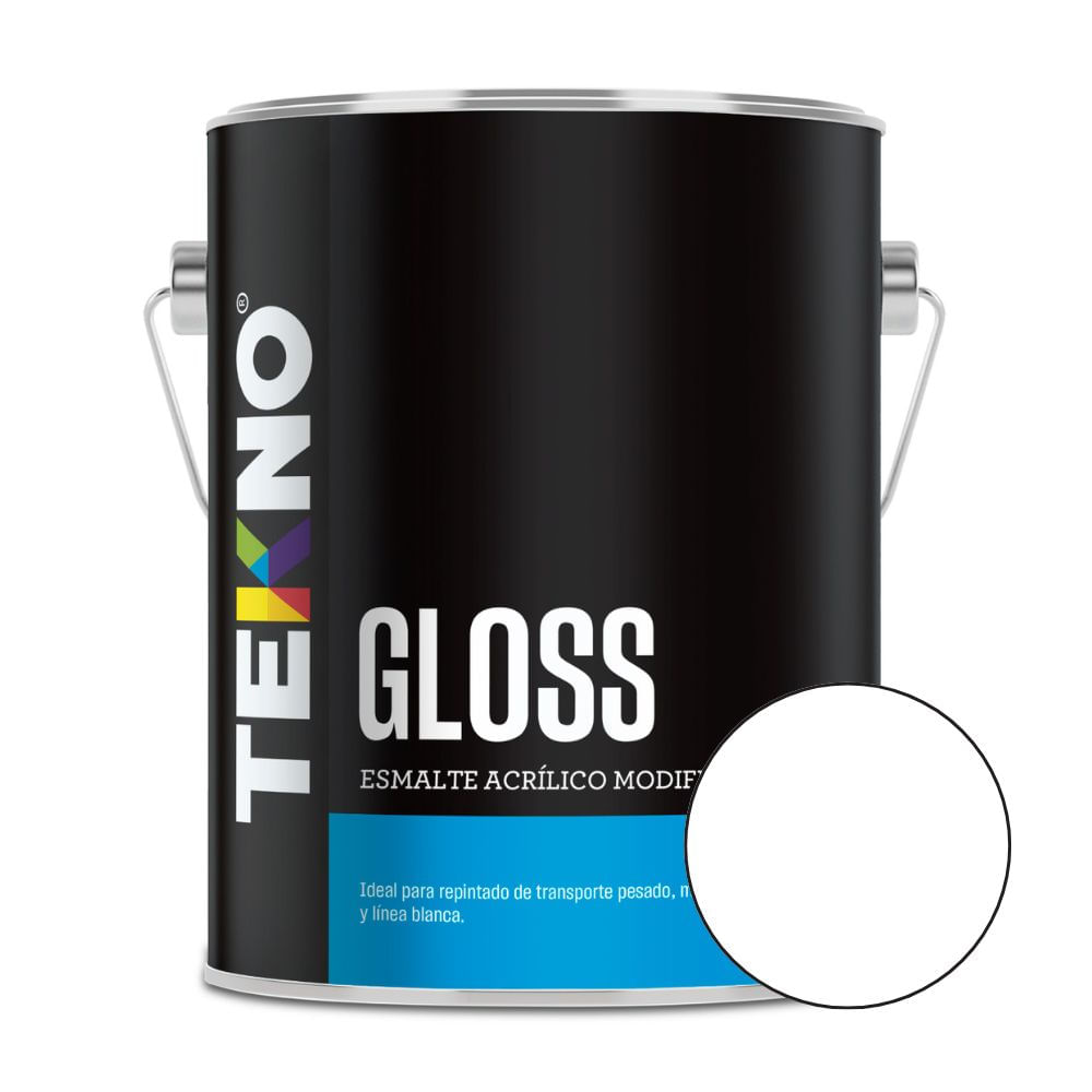 Esmalte Teknoglos Blanco 1 galón