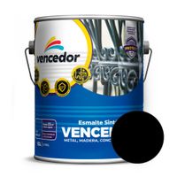 Esmalte Vencenamel Brillante Negro Repelente al Agua 1 gal
